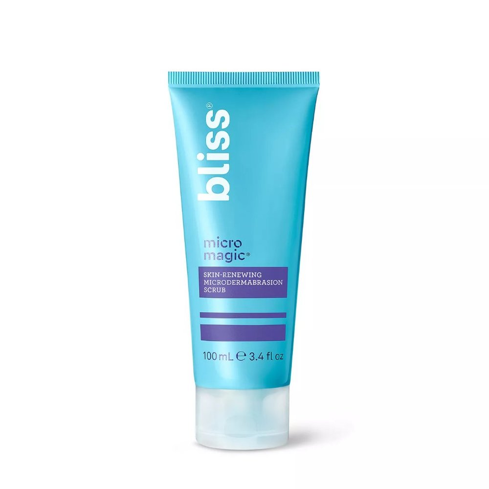 Bliss micro magic skin renewing scrub tightens pores brightens skin cruelty free